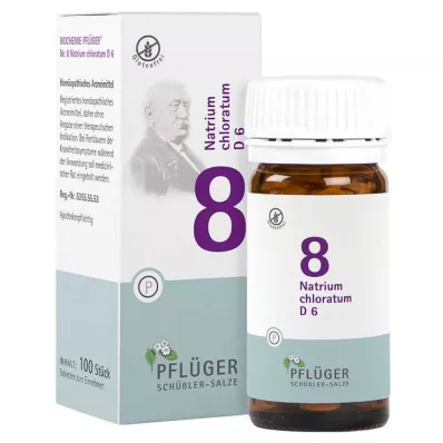 BIOCHEMIE Orobincová sádra 8 Natrium chloratum D 6 tbl, 100 ks BIOCHEMIE Orobincová sádra 8 Natrium chloratum D 6 tbl, 100 ks