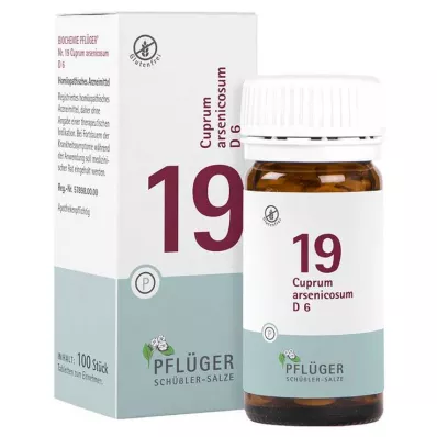 Biochemistry Pflueger 19 Cuprum arsenicosum D 6 tablet, 100 ks