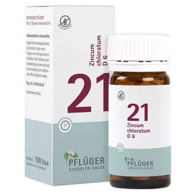 Biochemie Pflueger 21 Zincum chloratum D 6 tablet, 100 ks