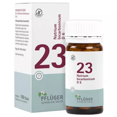 Biochemie Pflueger 23 bicarbon sodný.D 6 tablet, 100 ks Biochemie Pflueger 23 bicarbon sodný.D 6 tablet, 100 ks