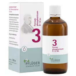 BIOCHEMIE Pluhová sádra 3 Ferrum phosphoricum D 12 Tro., 100 ml