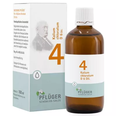 Biochemie Pflueger 4 Potassium chloratum D 6 kapek, 100 ml