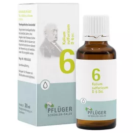 BIOCHEMIE Ploughmans 6 Kalium sulphuricum D 6 kapek, 30 ml