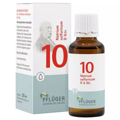 Biochemie Pflueger 10 Natrum sulfuricum D 6 kapek, 30 ml