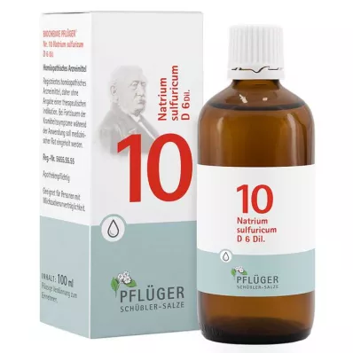 Biochemie Pflueger 10 Natrum sulfuricum D 6 kapek, 100 ml