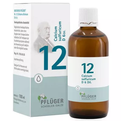 Biochemie Pflueger 12 Calcium sulfuricum D 6 kapek, 100 ml