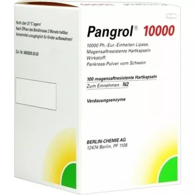 PANGROL 10 000 tvrdých uzávěrů s enterickým potahem, 100 ks