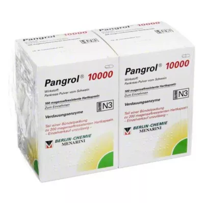 PANGROL 10 000 tvrdých uzávěrů s enterickým potahem, 200 ks