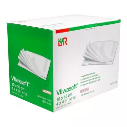 VLIWASOFT Vliesové kompresy 10x10 cm sterilní 4l., 150 ks