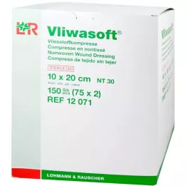 VLIWASOFT Vliesové kompresy 10x20 cm sterilní 4l., 150 ks