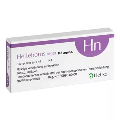 HELLEBORUS NIGER D 3 aquos.ampule, 8 ks