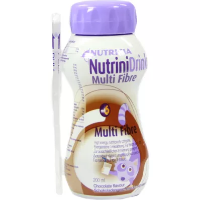 NUTRINIDRINK MultiFibre s příchutí čokolády, 200 ml