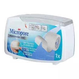 MICROPORE Netkaná omítka 2,5 cm x 5 m s odtrhávací částí 1530NP-1SD, 1 ks