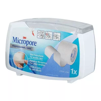 MICROPORE Netkaná omítka 2,5 cm x 5 m s odtrhávací částí 1530NP-1SD, 1 ks MICROPORE Netkaná omítka 2,5 cm x 5 m s odtrhávací částí 1530NP-1SD, 1 ks