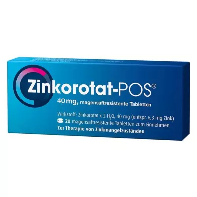 ZINKOROTAT POS entericky potahované tablety, 20 ks