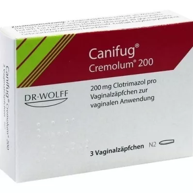 CANIFUG Cremolum 200 vaginální čípky, 3 ks