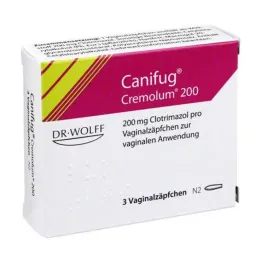 CANIFUG Cremolum 200 vaginální čípky, 3 ks