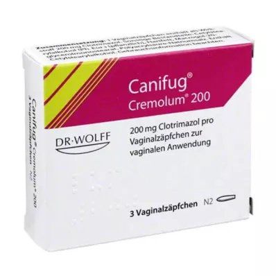 Canifug Cremolum 200 vaginální čípky, 3 ks