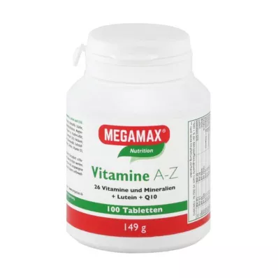 MEGAMAX Vitamíny A-Z+Q10+Lutein tablety, 100 ks MEGAMAX Vitamíny A-Z+Q10+Lutein tablety, 100 ks