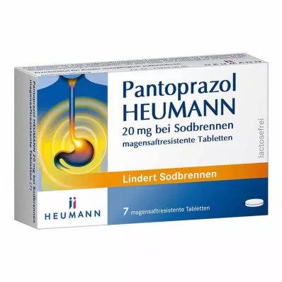 Pantoprazol HEUMANN 20 mg na pálení žáhy, 7 ks