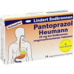 PANTOPRAZOL Heumann 20 mg b.Sodbrennen msr.Tabl., 14 ks