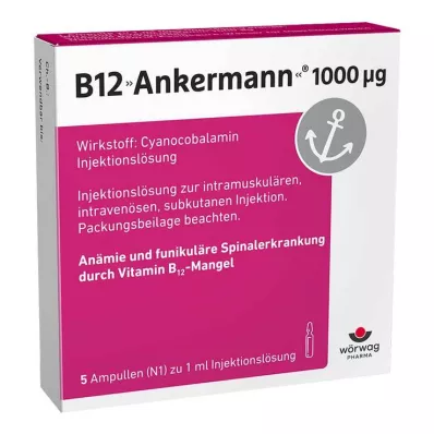 B12 ANKERMANN 1 000 μg Ampule, 5X1 ml