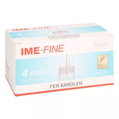 IME-jemná univerzální kanyla 31 G 4 mm, 100 ks