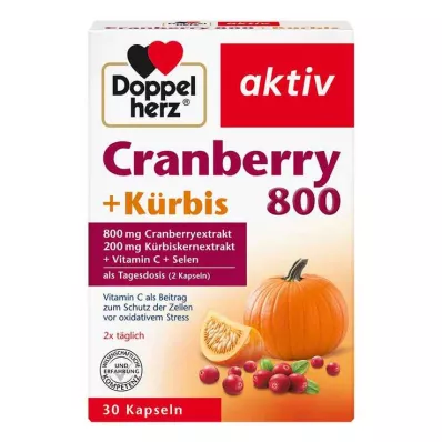 DOPPELHERZ Brusinky+dýně v kapslích, 30 kapslí