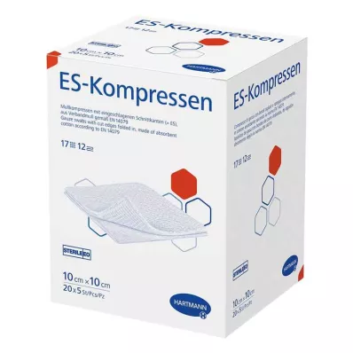 ES-KOMPRESSEN sterilní balení 10x10 cm 12x, 20X5 ks