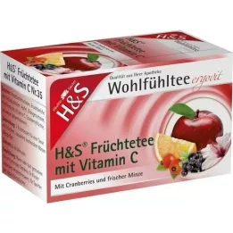 H&amp;S Ovoce s vitaminem C filtrační sáček, 20X2,7 g