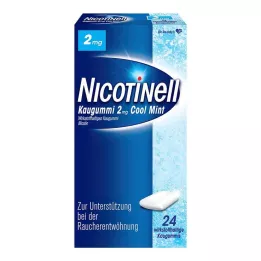 NICOTINELL Žvýkačky Cool Mint 2 mg, 24 ks