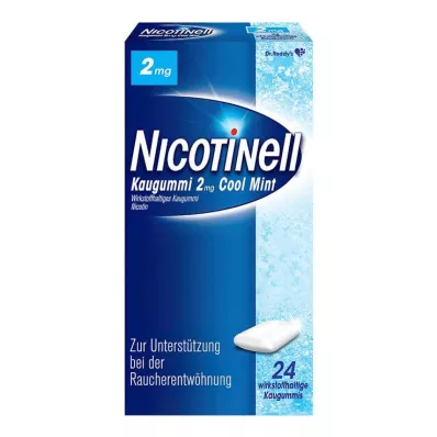 NICOTINELL Žvýkačky Cool Mint 2 mg, 24 ks