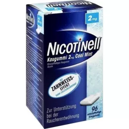 NICOTINELL Žvýkačky Cool Mint 2 mg, 96 ks