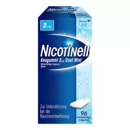 NICOTINELL Žvýkačky Cool Mint 2 mg, 96 ks