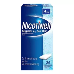 NICOTINELL Žvýkačky Cool Mint 4 mg, 24 ks