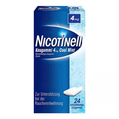 NICOTINELL Žvýkačky Cool Mint 4 mg, 24 ks NICOTINELL Žvýkačky Cool Mint 4 mg, 24 ks