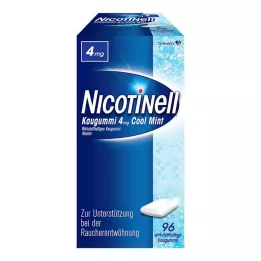 NICOTINELL Žvýkačky Cool Mint 4 mg, 96 ks