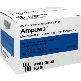 AMPUWA Plastové ampule na injekce/infuze, 20X10 ml