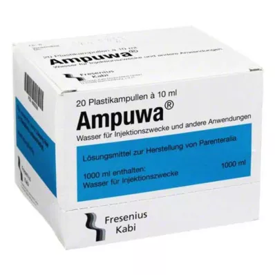 Ampuwa plastové ampule injekční/infuzní roztok, 20X10 ml
