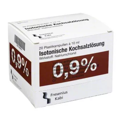 KOCHSALZLÖSUNG 0,9% injekční roztok Pl.Fresenius, 20X10 ml