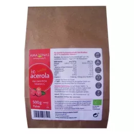 ACEROLA 100% organický čistý přírodní vitamín C v prášku, 500 g