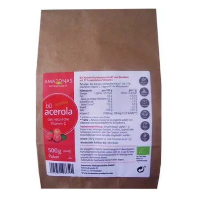 ACEROLA 100% organický čistý přírodní vitamín C v prášku, 500 g ACEROLA 100% organický čistý přírodní vitamín C v prášku, 500 g