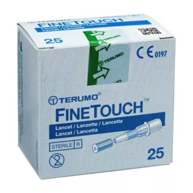 TERUMO Jednorázové lancety FineTouch, 25 ks