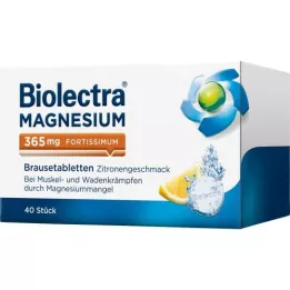 BIOLECTRA Hořčík 365 mg fortissimum lemon, 40 ks