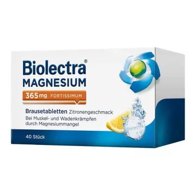 BIOLECTRA Hořčík 365 mg fortissimum lemon, 40 ks