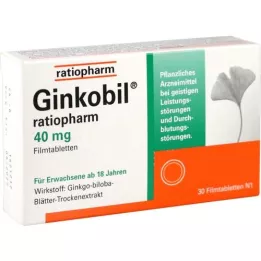GINKOBIL-ratiopharm 40 mg potahované tablety, 30 ks