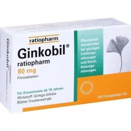 GINKOBIL-ratiopharm 80 mg potahované tablety, 120 ks