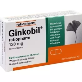 GINKOBIL-ratiopharm 120 mg potahované tablety, 60 ks