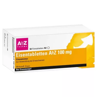 EISENTABLETTEN AbZ 100 mg potahované tablety, 50 ks