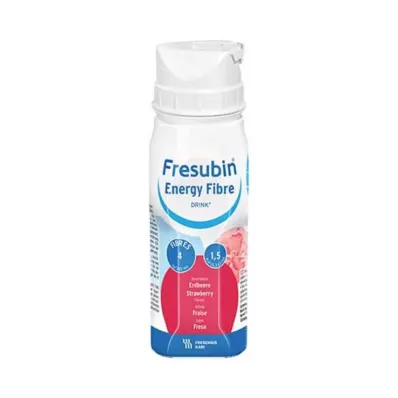 FRESUBIN ENERGY Fibre DRINK Láhev s jahodovým nápojem, 4x200 ml